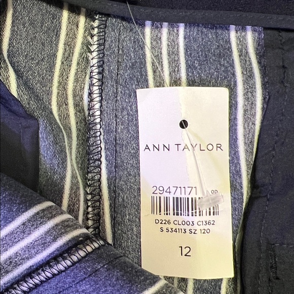 Ann Taylor Striped High-Rise Wide-Leg  Sailor Pants - Picture 7 of 8